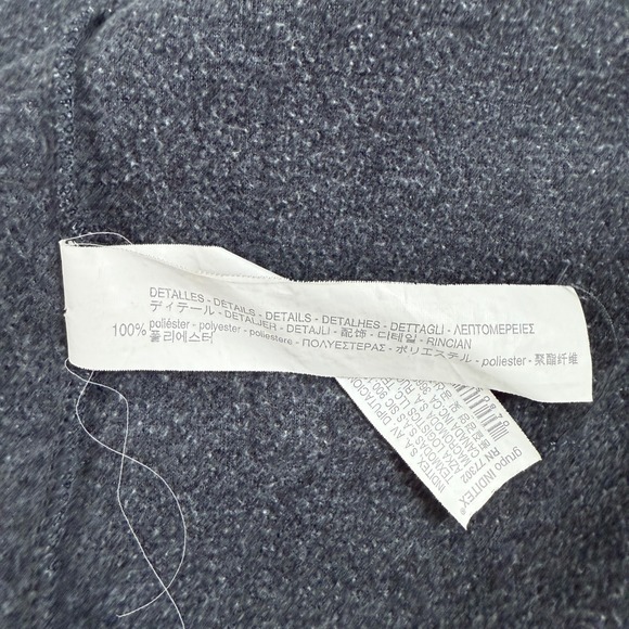 Zara Man Cardigan Mens Gray Stripe Trim Long Sleeve Knit Sweater Coat Size L - Picture 10 of 10